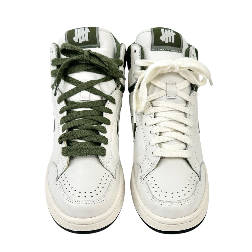 Undefeated x Converse Weapon Limited Edition Green White Hi Top Leather Sneakers